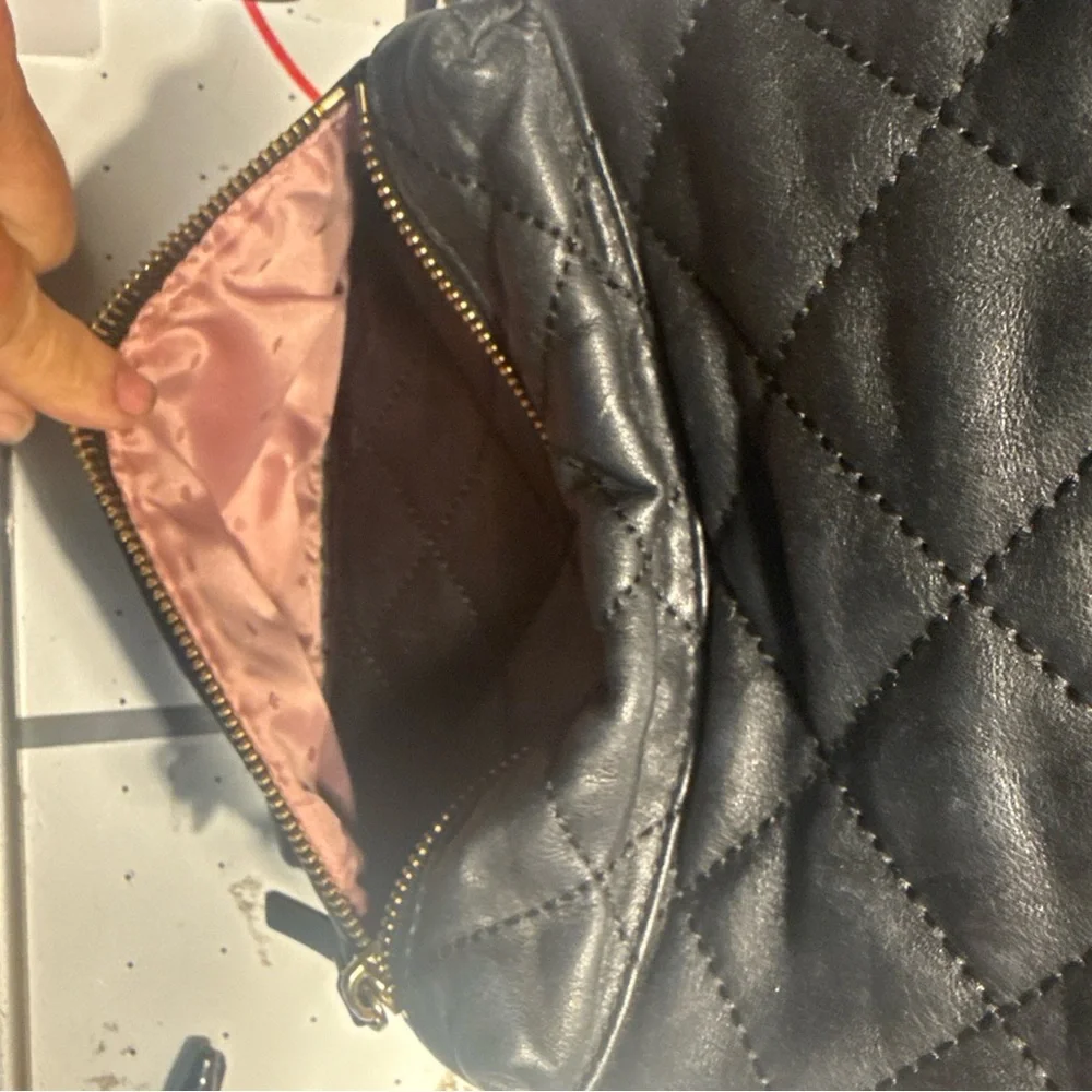 Kate Spade Black and Gold Quilted Backpack - Picture 7 of 11